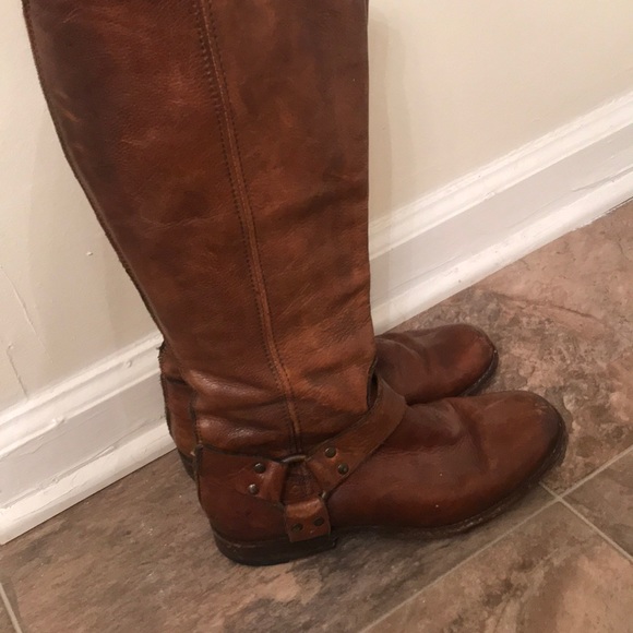 Frye Philip Harness Tall Riding Boot - Picture 3 of 7